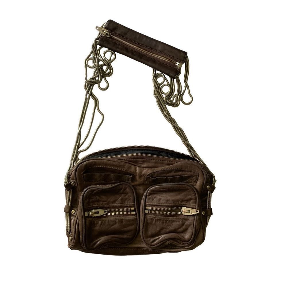 Alexander Wang Brenda crossbody chain shoulder bag brown leather bag